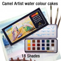 Camel Water Color Cakes – Pack of 12 Shades | Topperskit