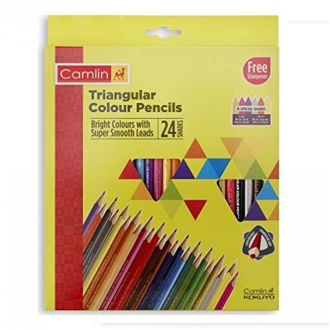 CAMLIN 24 SHADES SKETCH PENS WITH FREE STENCIL - ASSORTED ( PACK OF 2 )